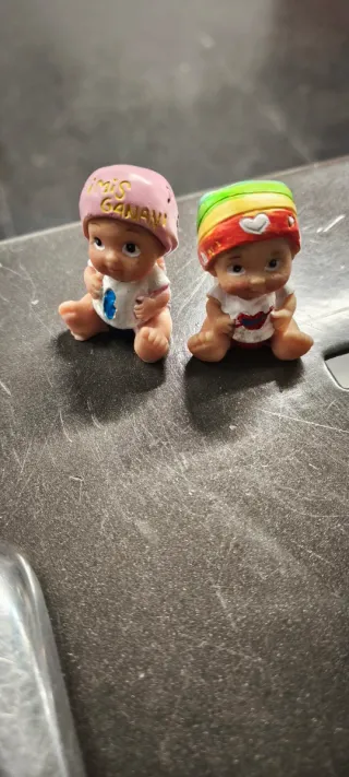 2 Bebés Pelones Mini Coleccionables