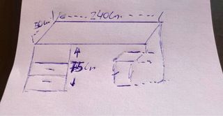 Escritorio madera prácticamente nuevo