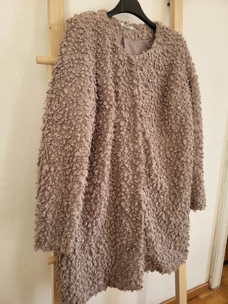 Cappotto Boucle MAY Beige Taglia Unica
