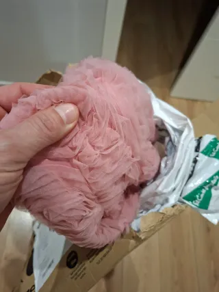 Vestido Zara Rosa Flores Tul