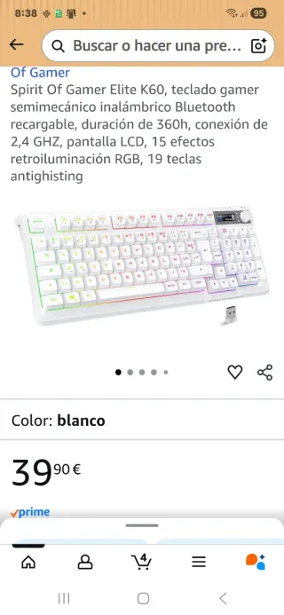 Teclado Mecánico eLite K60 Bluetooth