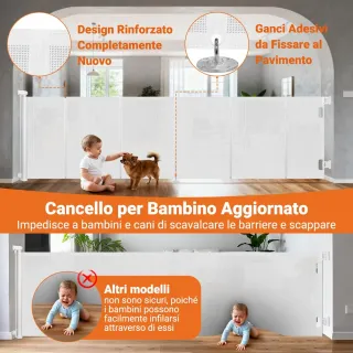 Cancelletto Bambini Scale Senza Foratura