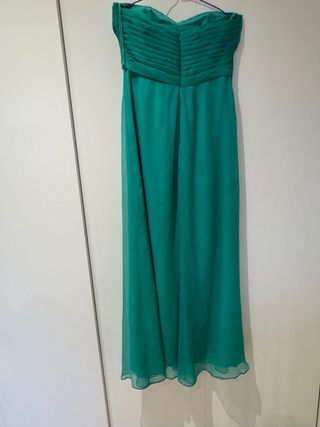 Vestido largo fiesta verde talla 42
