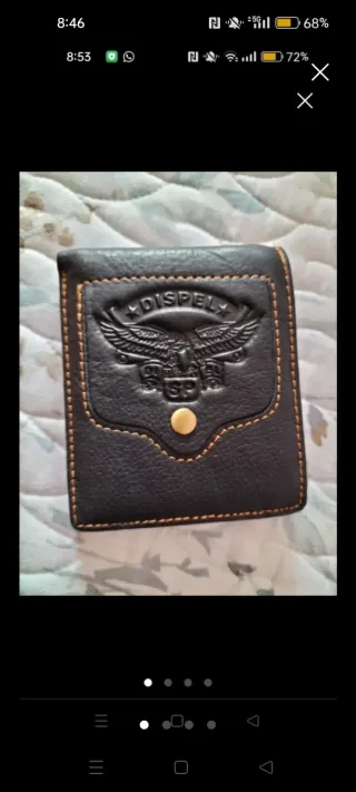 Cartera de piel DISPEL con águila