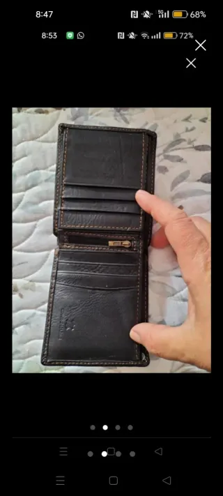 Cartera de piel DISPEL con águila