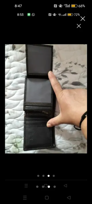 Cartera de piel DISPEL con águila