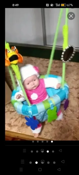 Mínimo para envío 18€.Columpio saltador para bebé