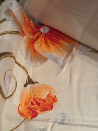 Juego de sábanas floral,6 piezas 100%algodón