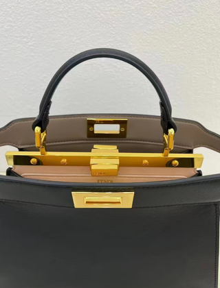 Borsa Fendi Peekaboo Mediano Nero