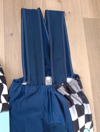 Completo ciclismo vintage Santini con logo Bianchi