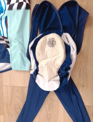 Completo ciclismo vintage Santini con logo Bianchi