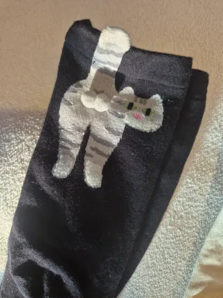 Calze divertenti con gatto
