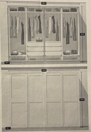 Armario blanco grande