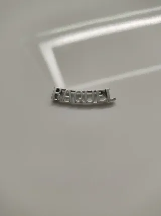 Colgante nombre plata de ley 925 milésimas Raquel