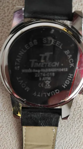 Reloj Timetech Hombre Negro y Azul