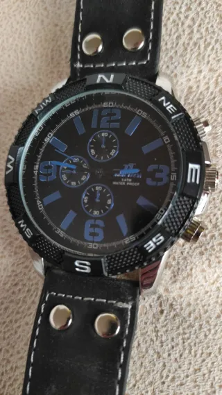 Reloj Timetech Hombre Negro y Azul