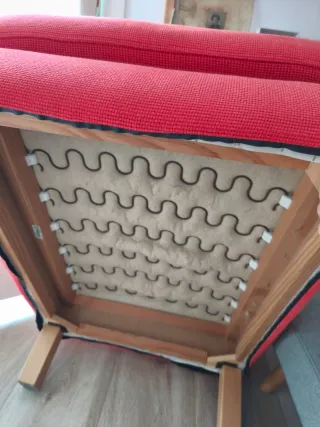 Puff Reposapiés Karlstad Ikea Rojo