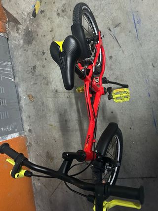 Bicicleta Infantil Aluminio Roja