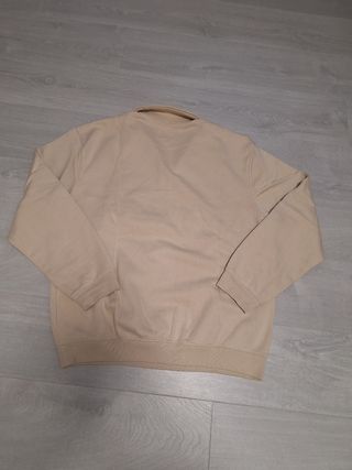 Sudadera Gap Beige Media Cremallera