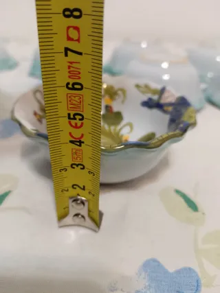 Set 8 ciotoline ceramica Faenza dipinte a mano