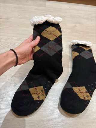 REGALO* calcetines hombre borreguito antideslizant