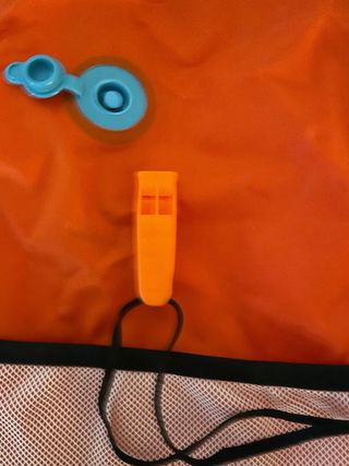 Flotador natación naranja y malla