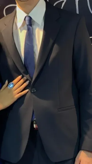 Traje Zara Azul Marino Talla 48 Poco Usado