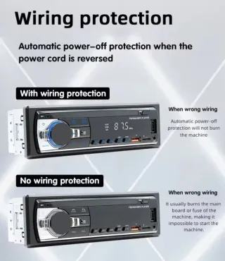 Radio Coche FM/WAV/MP3 Player USB/SD