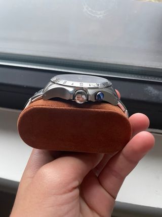 Reloj Tommy Hilfiger GMT Azul y Plateado