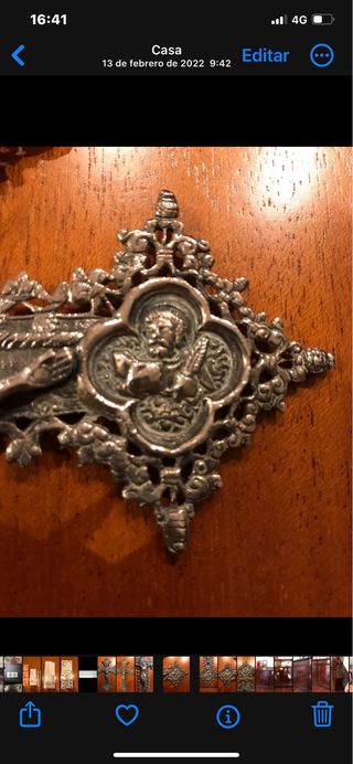 Cruz de Plata Vintage Orfebrería Arte Religioso