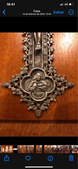 Cruz de Plata Vintage Orfebrería Arte Religioso