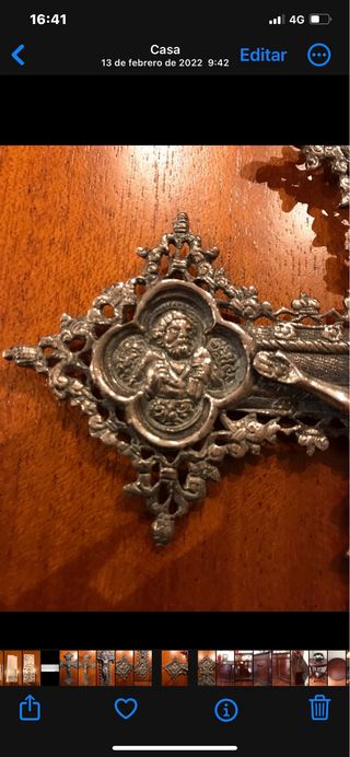 Cruz de Plata Vintage Orfebrería Arte Religioso
