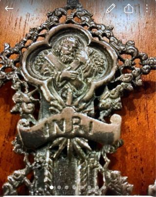 Cruz de Plata Vintage Orfebrería Arte Religioso
