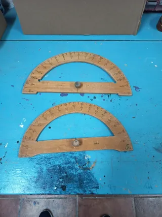 Pareja transportadores madera años 70