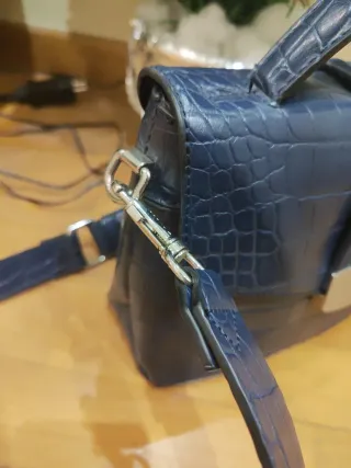 Bolso Parfois Azul Cocodrilo