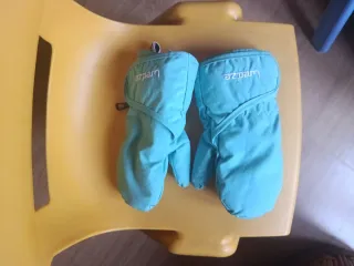 Manoplas de nieve azules