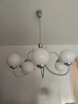 Lámpara de techo Voltans cristal y metal