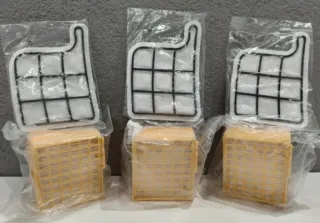 3+3 FILTRI MOTORE HEPA FOLLETTO VK135 VK136 NUOVI