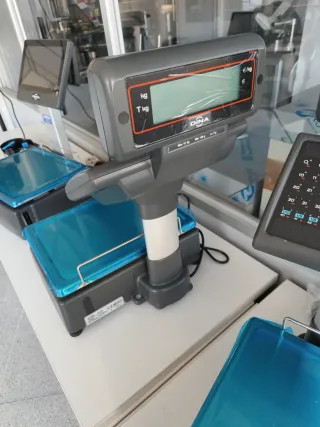 Balanza DINA con etiquetadora