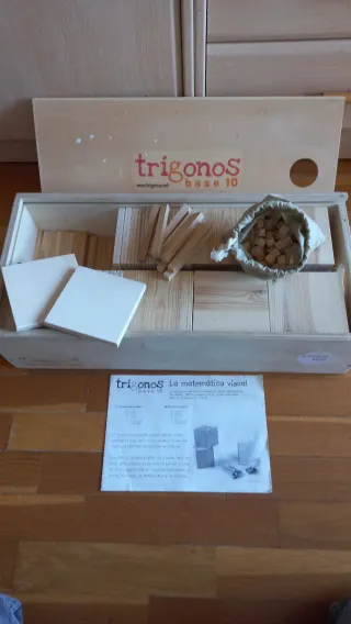 Bloques Madera Base 10 Trigonos
