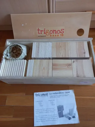 Bloques Madera Base 10 Trigonos