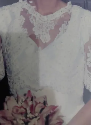 Vestido de Novia Encaje y Satén