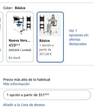 Silla de transferencia y elevador.