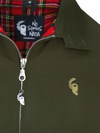Chaqueta Harrington Verde Militar