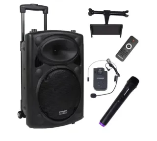Altavoz Portátil Dynasonic Negro con Accesorios