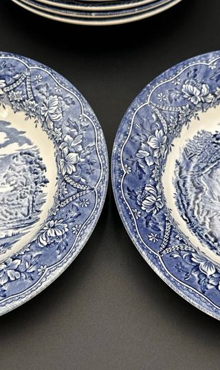 Set 8 Piatti Fondi Old Castle Staffordshire