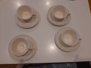 Juego de café San Claudio blanco