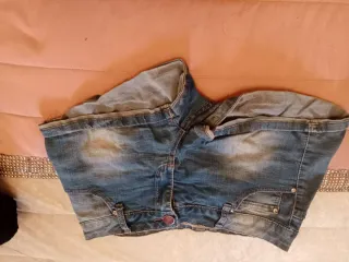 Shorts vaqueros desgastados mujer