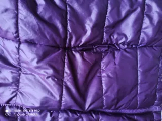 Anorak morado talla S mujer/niña