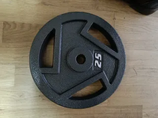 1 Disco de pesa 25 lb (10.4 kg) 25mm
